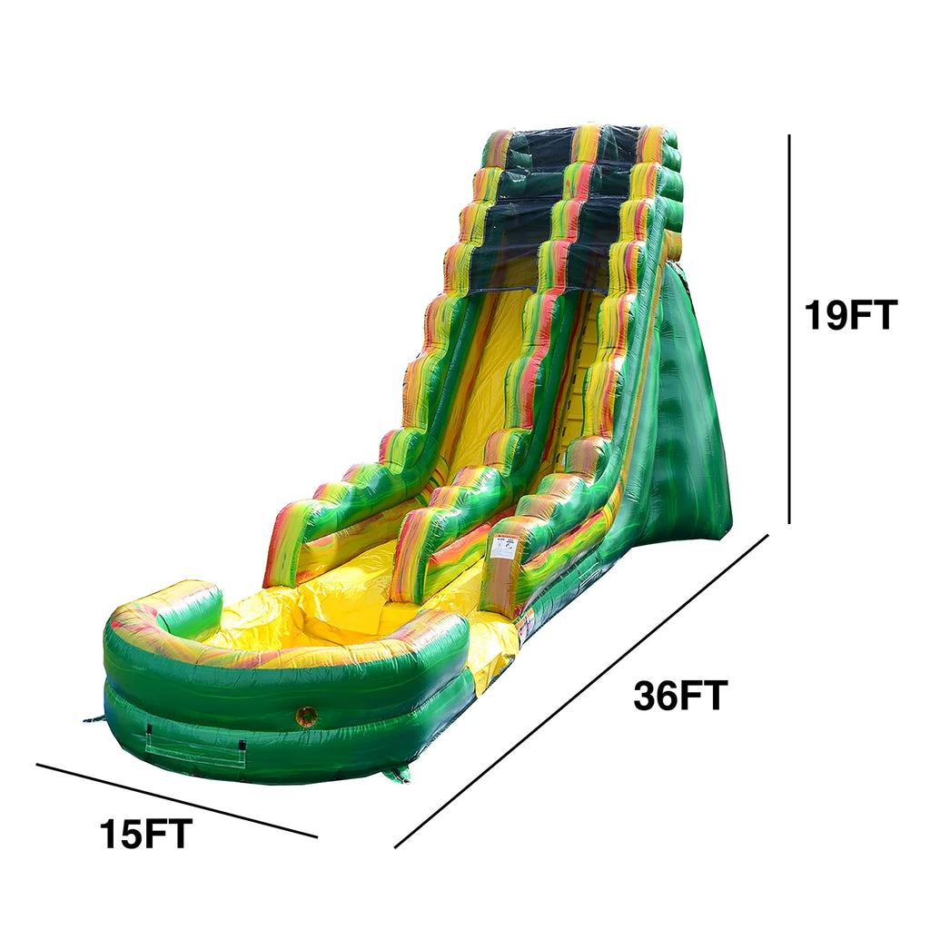 19' Commercial Grade Inflatable Water Slide with Splash Pool Y27463