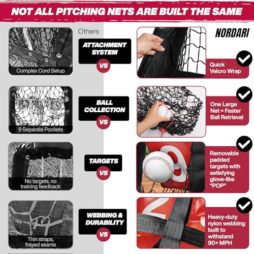 9 Hole Pitching Net with Strike Zone Target C65254