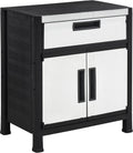 Outdoor Storage Sheds Cabinet with Adjustable Shelves, Waterproof PP & Galvanized Steel U852