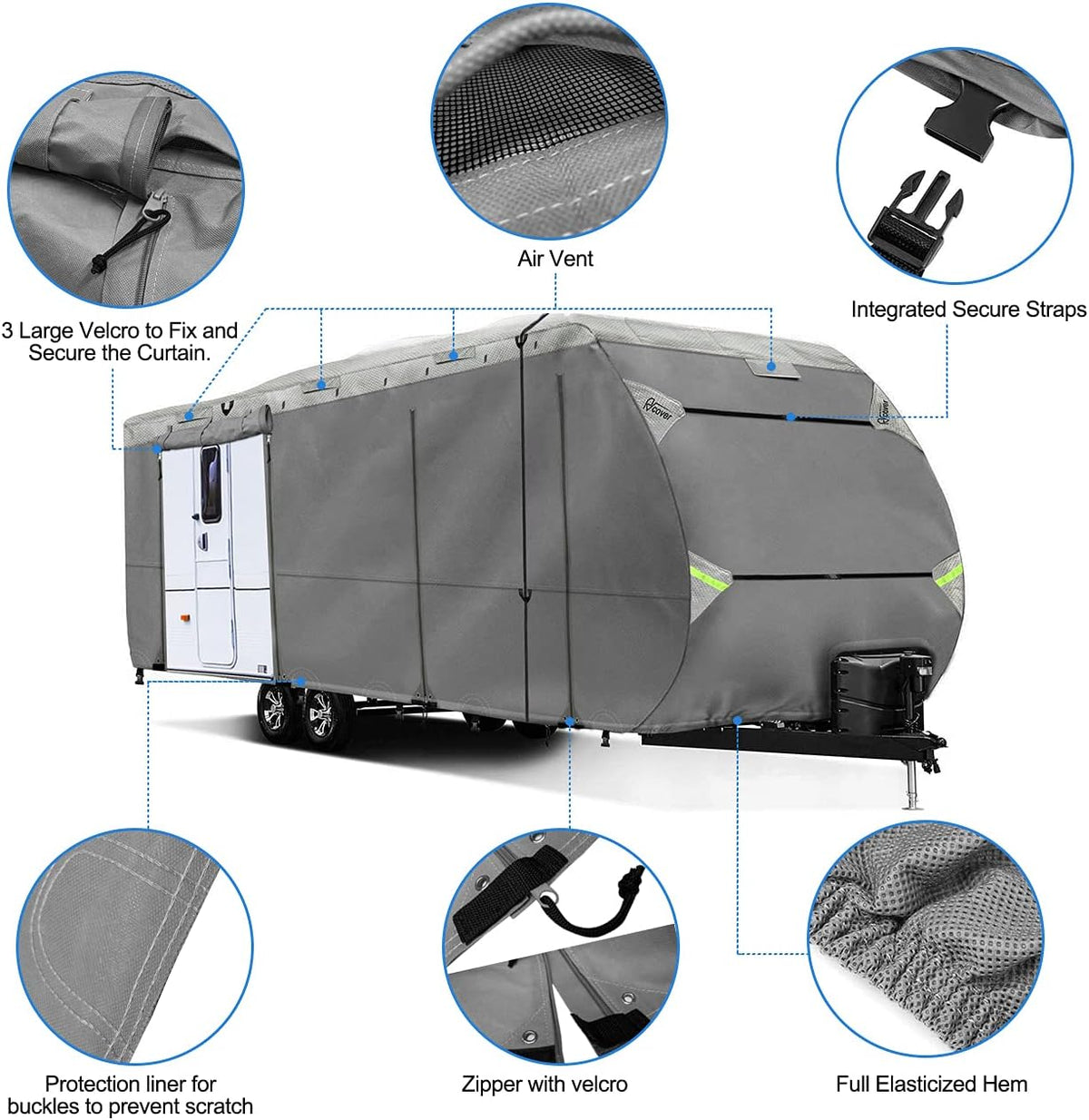 20"-22" Non-Woven Waterproof RV Cover L463704