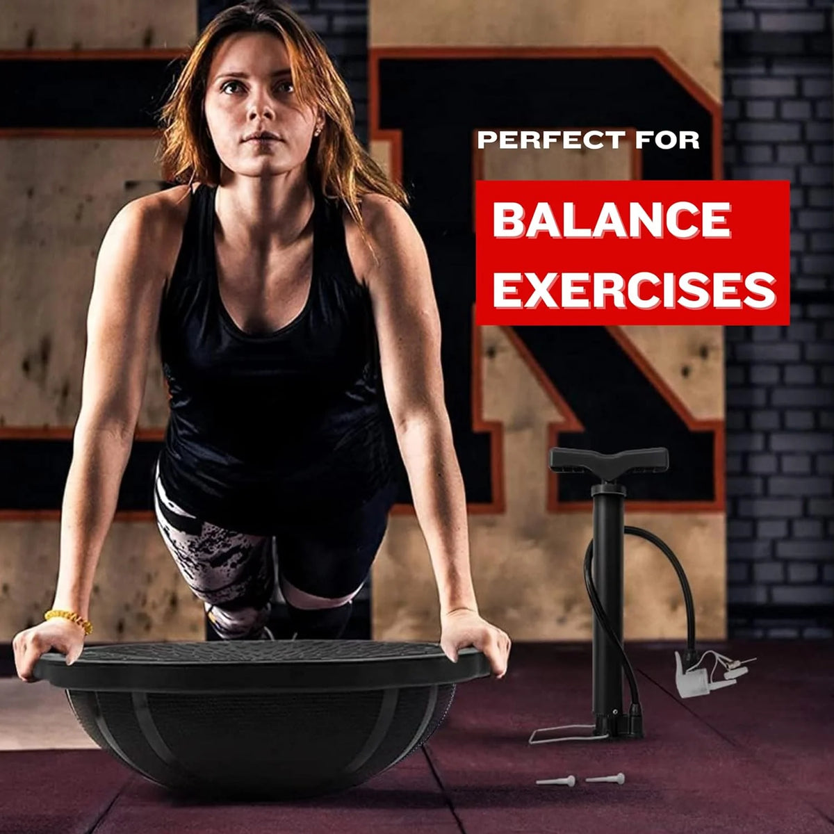 Half Ball Balance Trainer Black Matte H19847