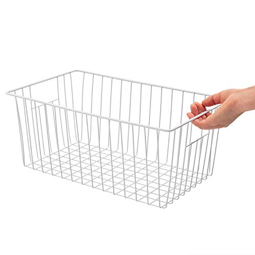 16 Inch Wire Storage Organizer Baskets with Built-in Handles R586